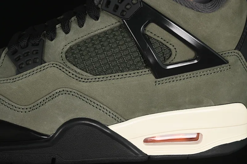All categories Air Jordan Jordan series basketball shoes Air Jordan 4 LJR version Undefeated x Air Jordan 4 OG AJ4 Joe 4 olive green suede IB1519-200